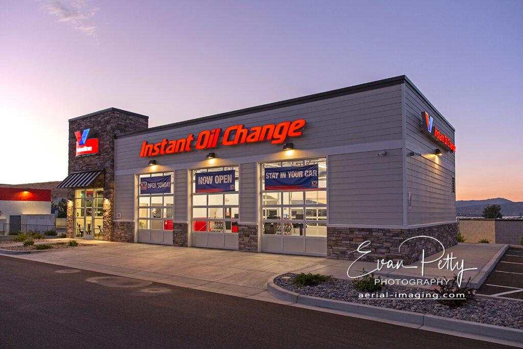 Valvoline Dusk Exterior Photoshoot in Reno, NV