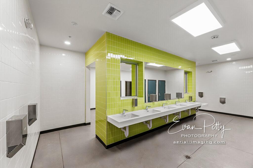 Bathroom completed construction at Life Church Reno, NV