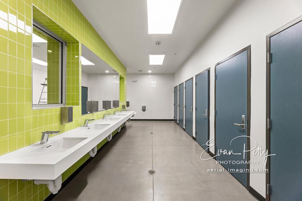 Bathroom completed construction at Life Church Reno, NV