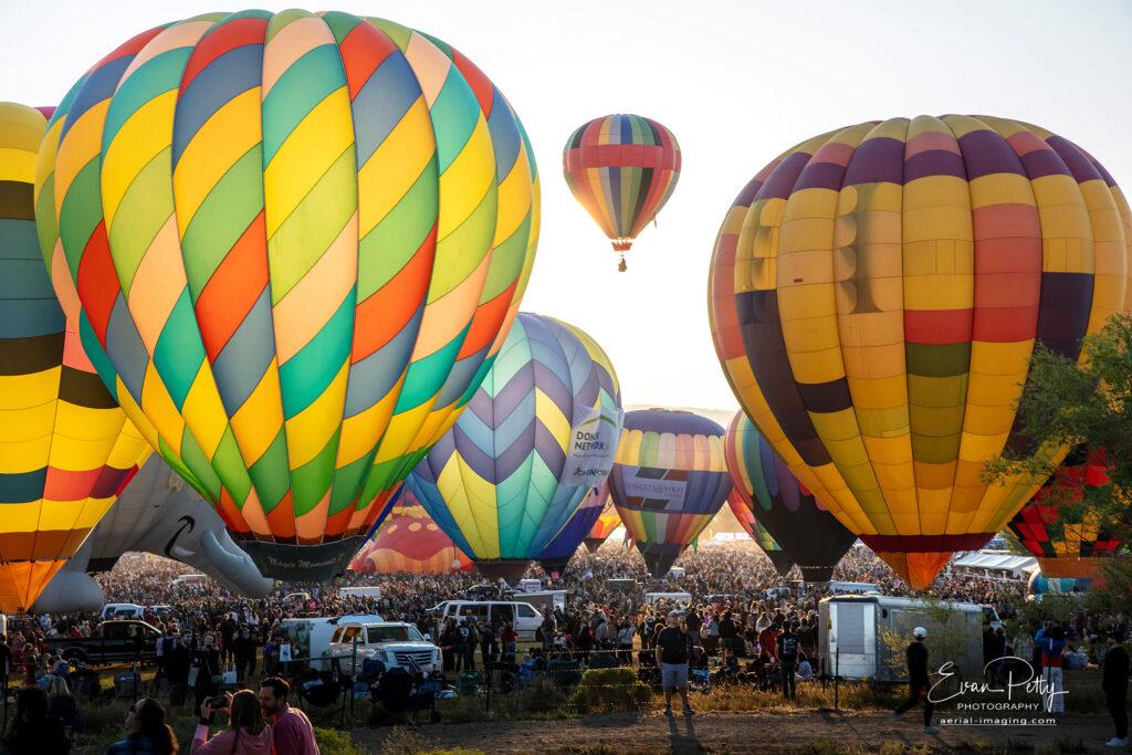Balloons at the Great Reno Balloon Race 2025