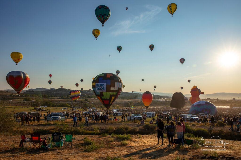 Balloons at the Great Reno Balloon Race 2025
