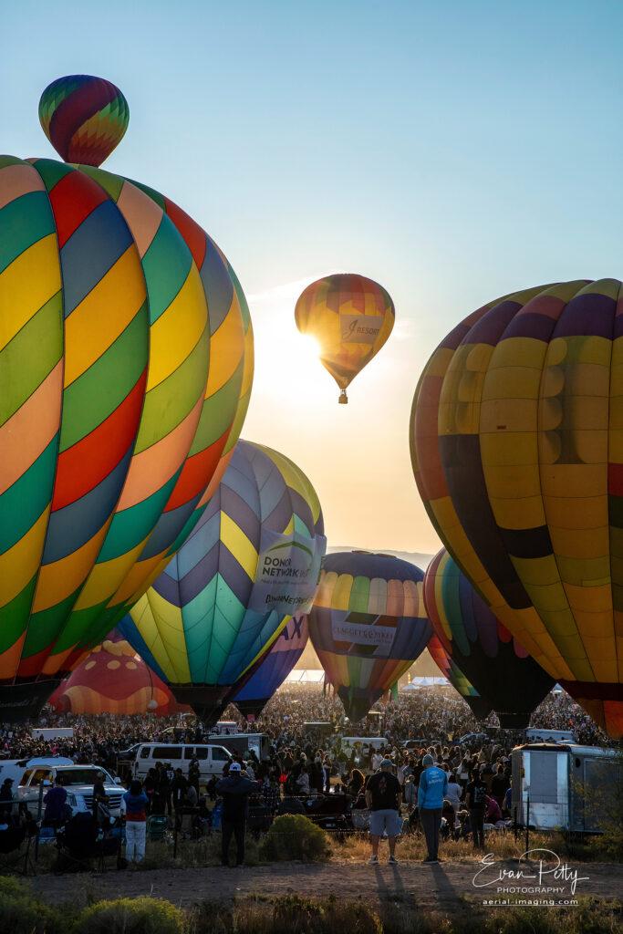 Balloons at the Great Reno Balloon Race 2025