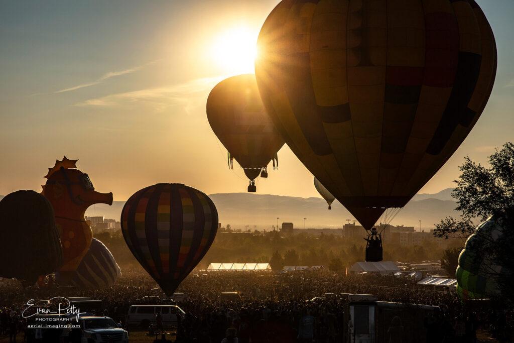 Balloons at the Great Reno Balloon Race 2025