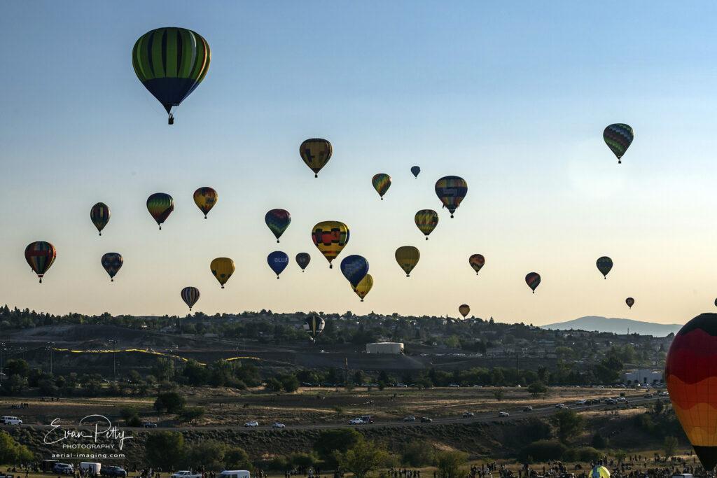 Balloons at the Great Reno Balloon Race 2025