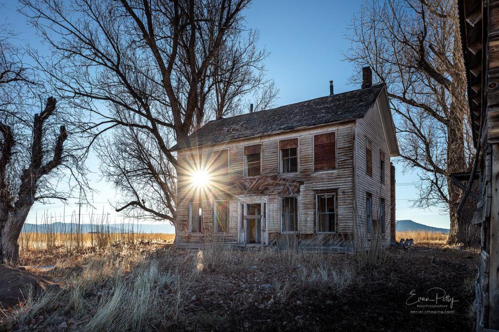Sunlight Through Window Abandoned Ranch House