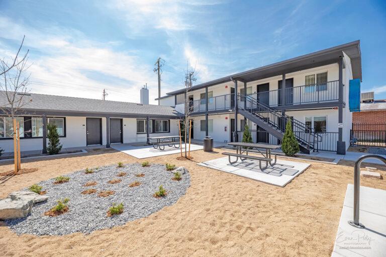 Exterior courtyard view closer view