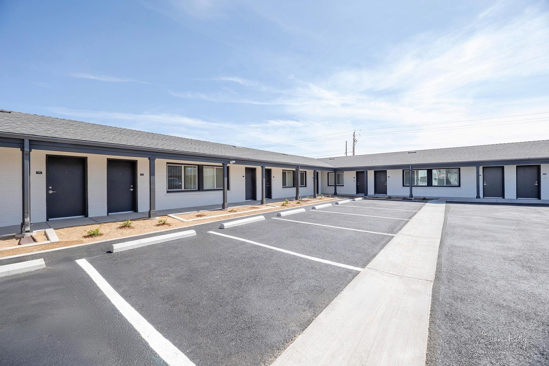 Parking space inside the property