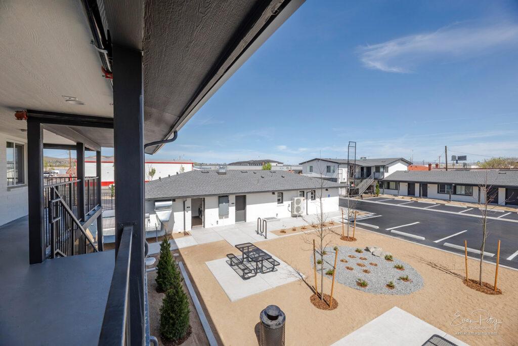 Courtyard space on the exterior