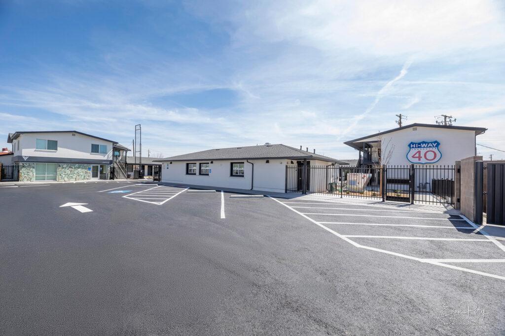Exterior space for parking