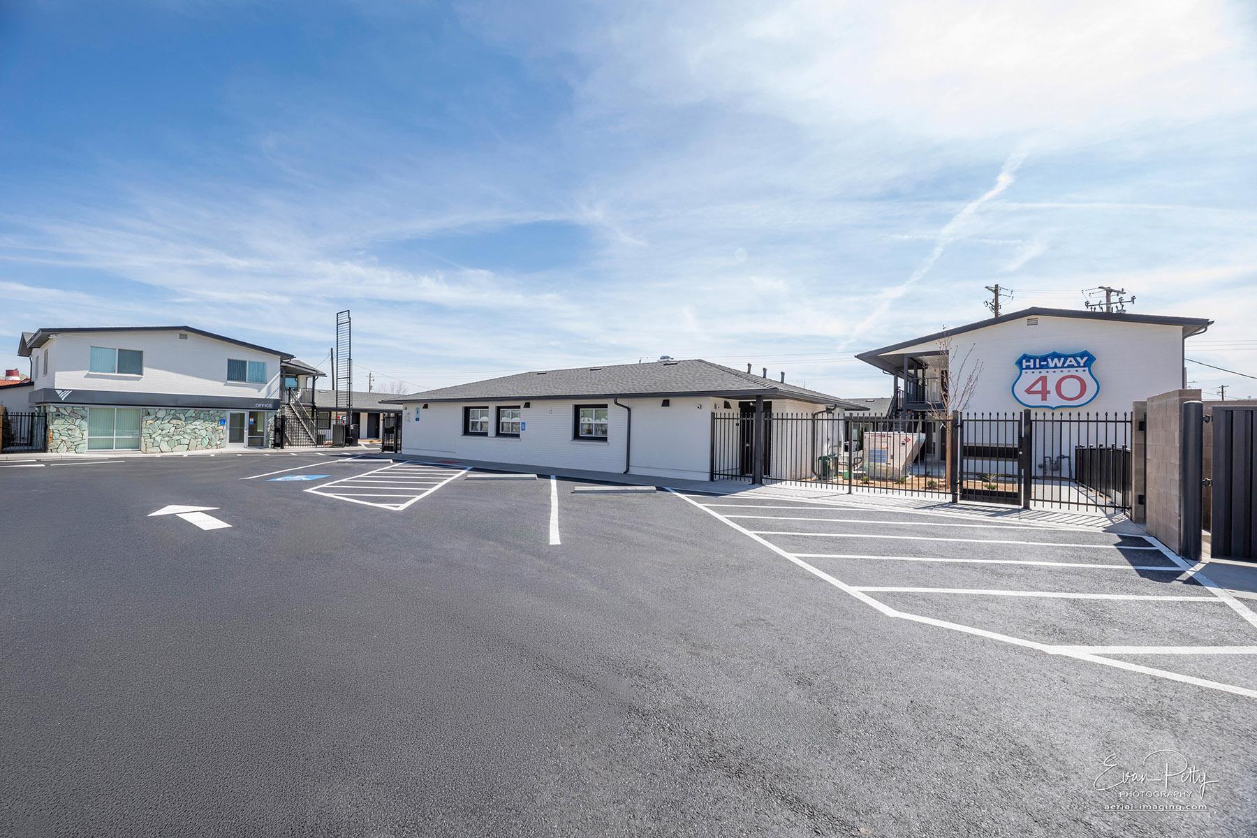 Exterior space for parking