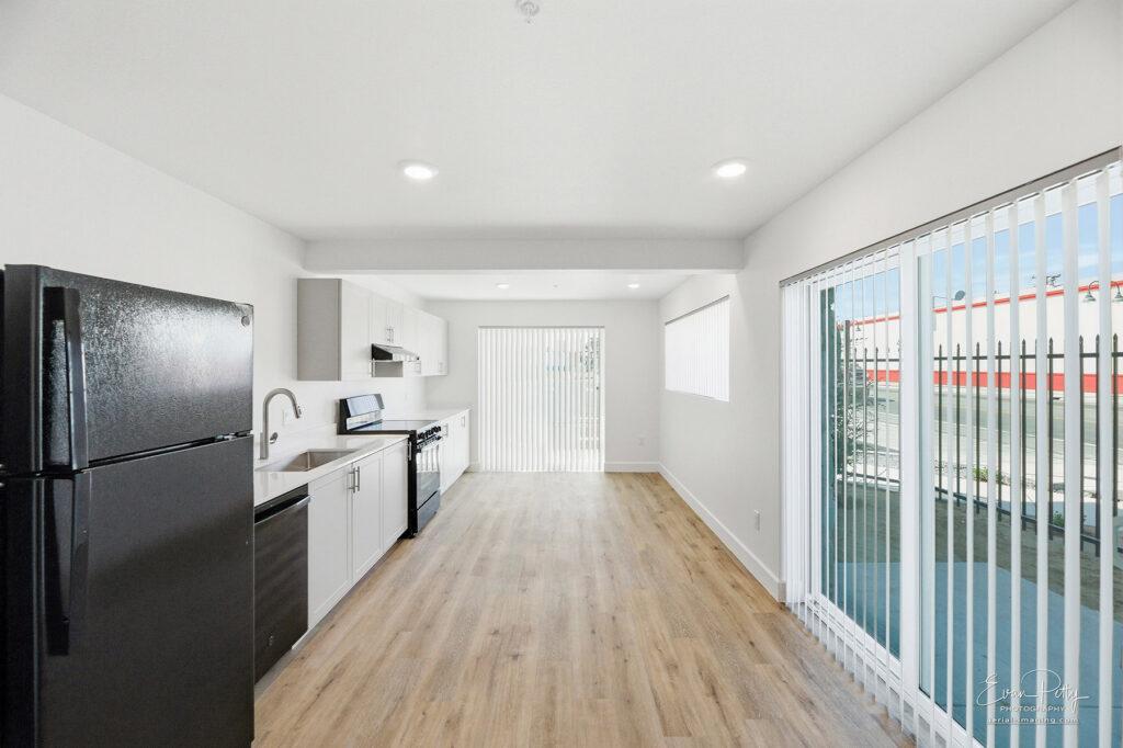Interior image of kitchen area