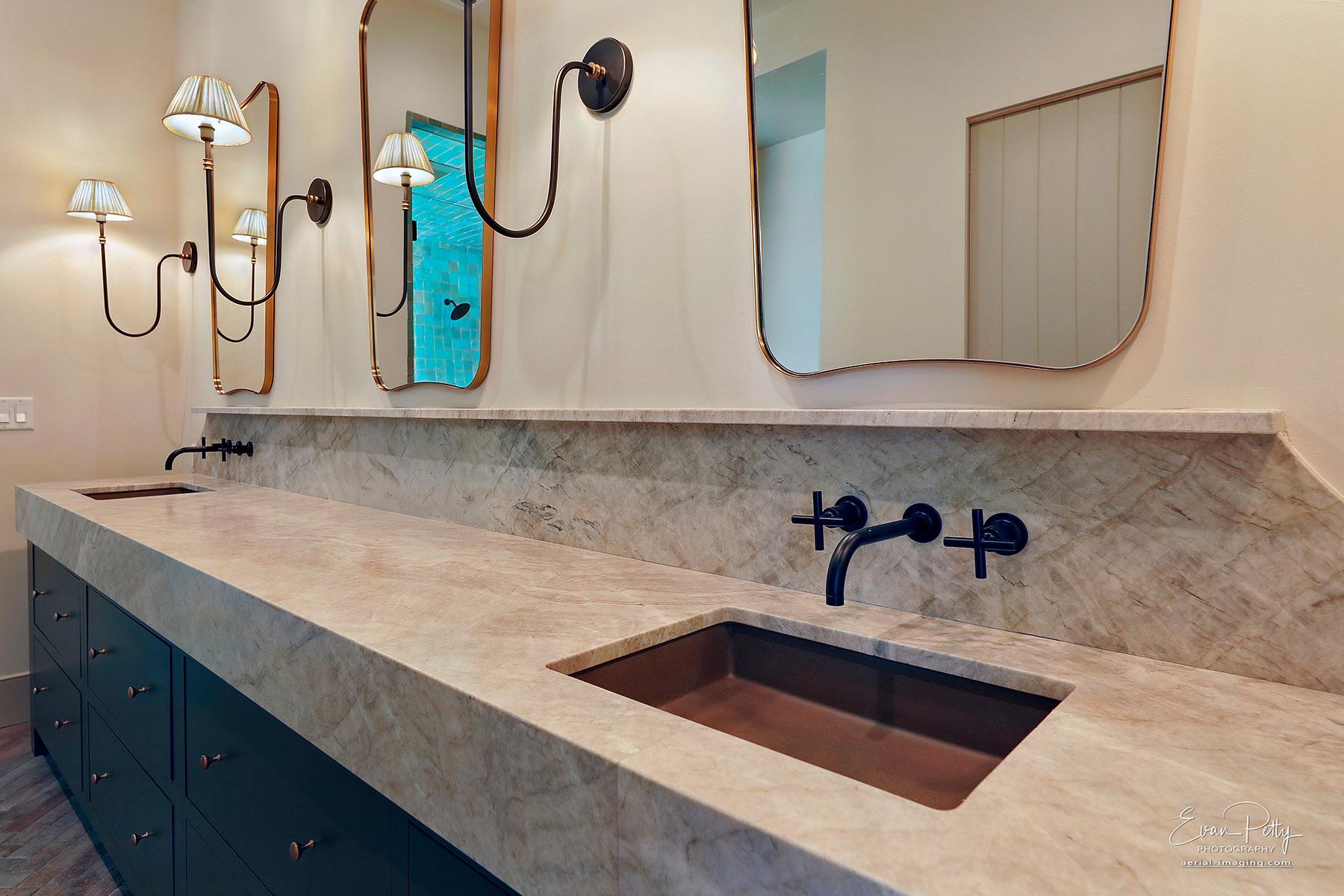Sink close-up in the master bathroom.