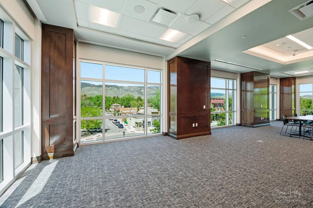 Interior architecture of the Nevada State Legislature windows