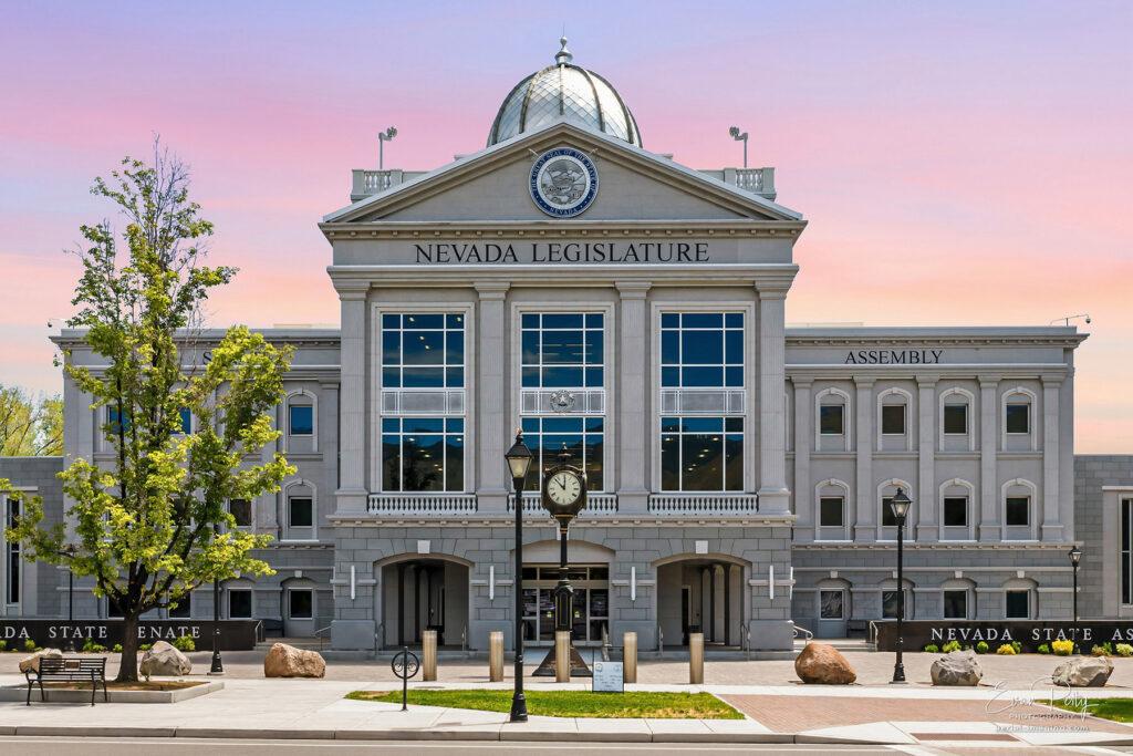 Nevada State Capitol exterior photography