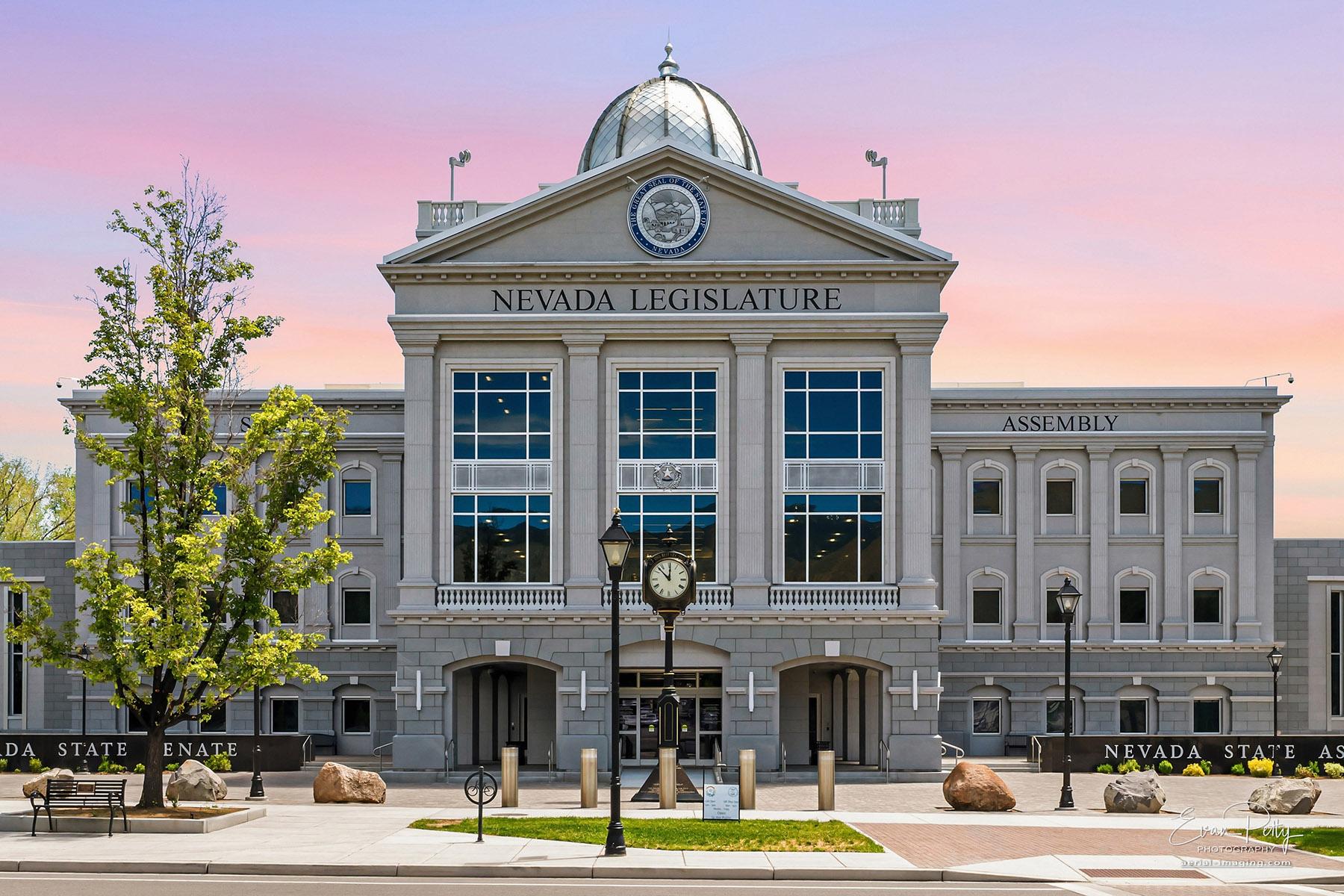 Nevada State Capitol exterior photography