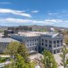 Drone front view of Nevada State Legislature Building