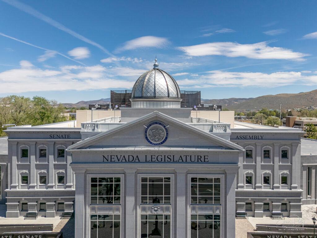 Nevada State Legislature front view.
