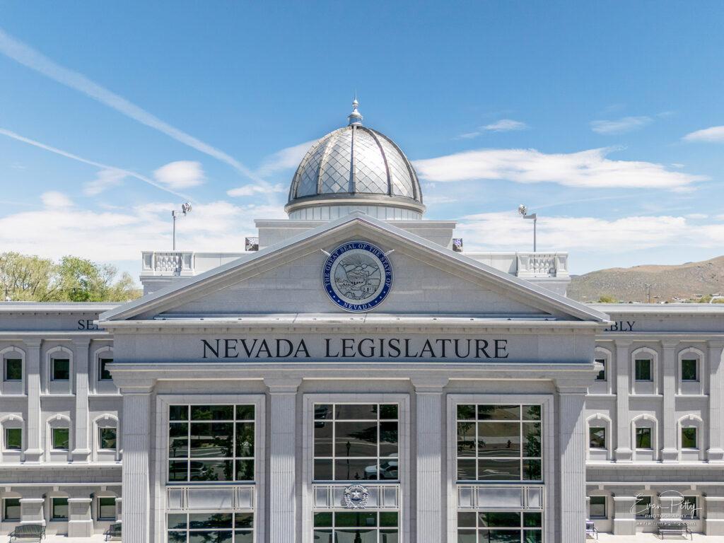 Nevada State Legislature building in Carson City, NV