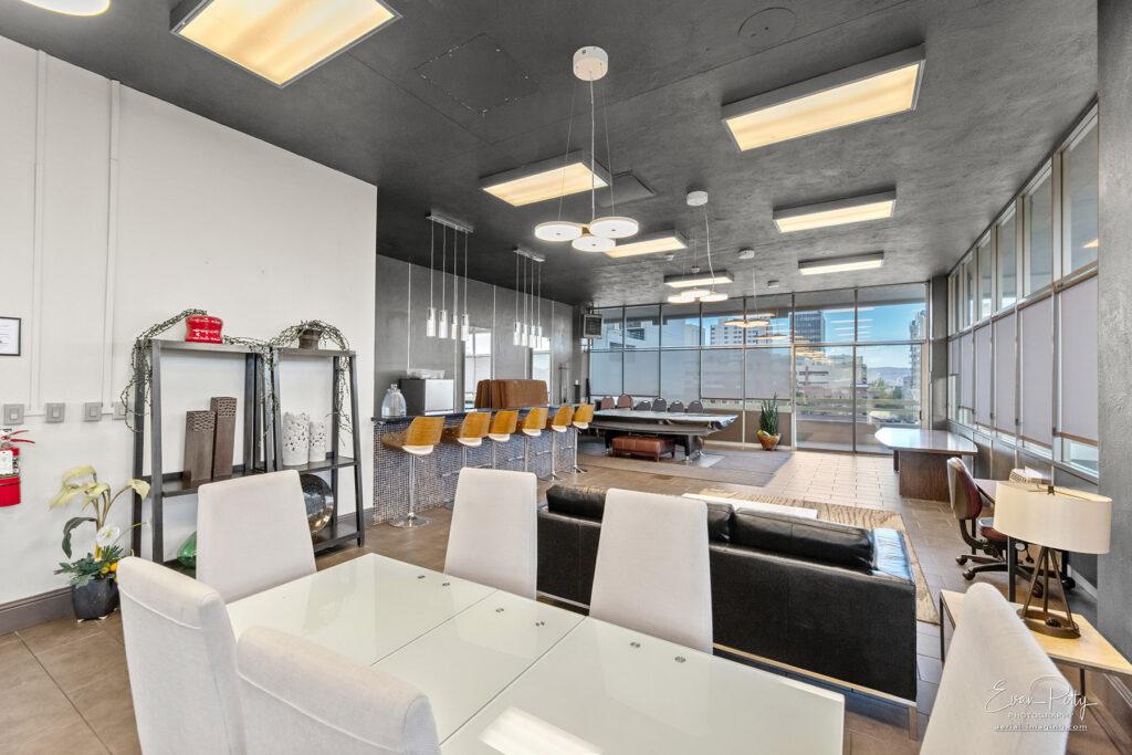 Lounge area at Arlington Towers
