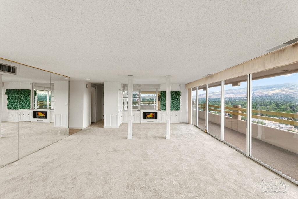 Living room at Arlington Towers
