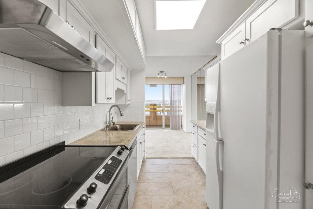 Kitchen view at Arlington Towers