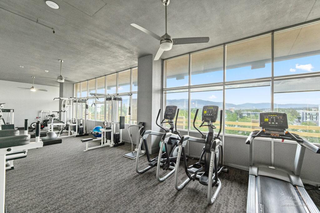 Gym area Arlington Towers