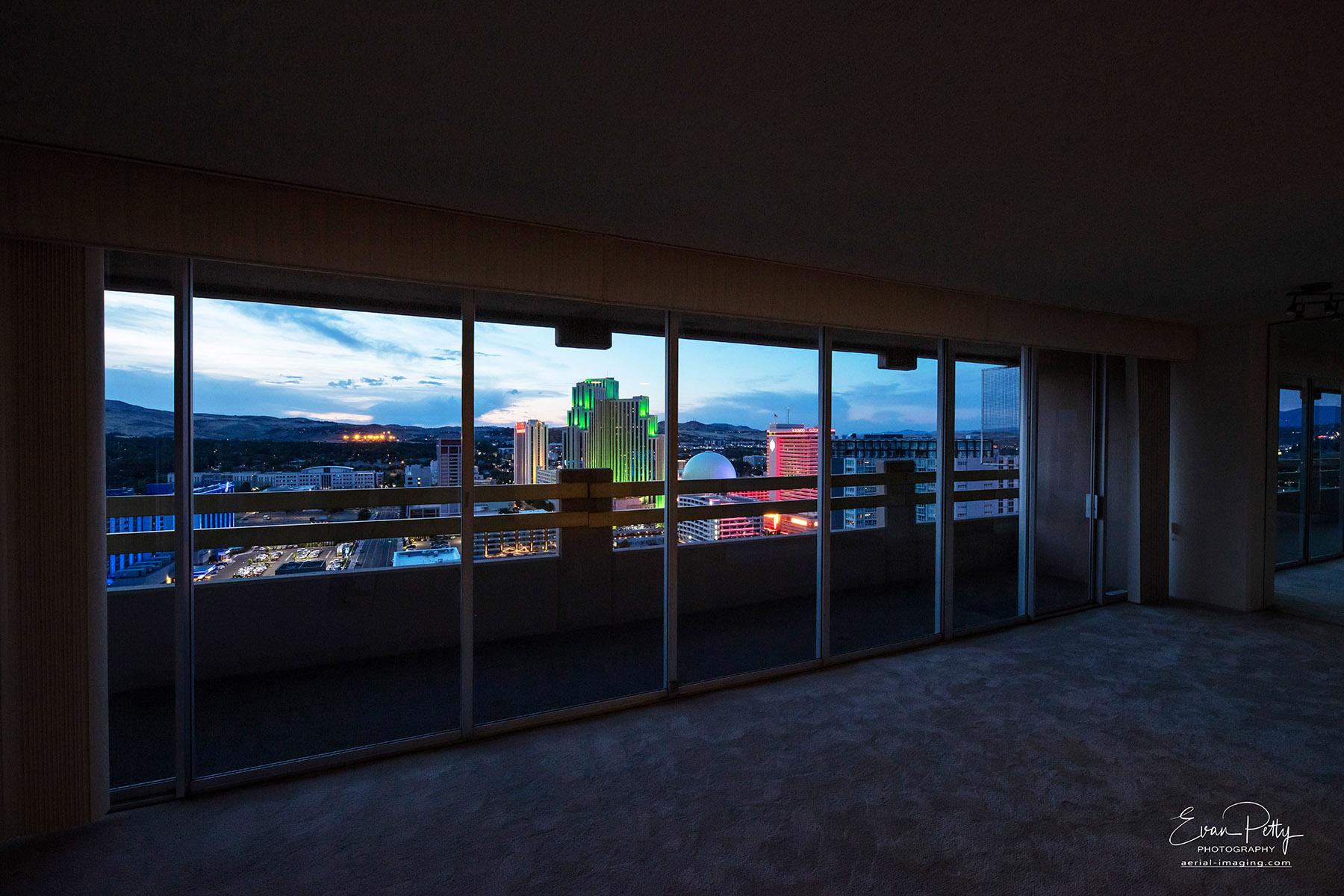 Interior window view from Arlington Towers