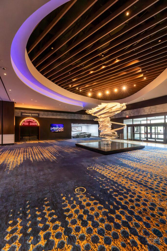 J Resort Reno hotel interior photography of room and ceiling